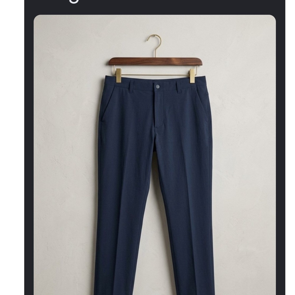 Kyodan Mens Navy Blue Technical Chinos Performance Stretch Pants Size 36
